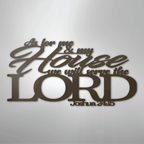 Joshua 24.15 Quote - Steel Metal Sign Wall ArtCustomly Gifts
