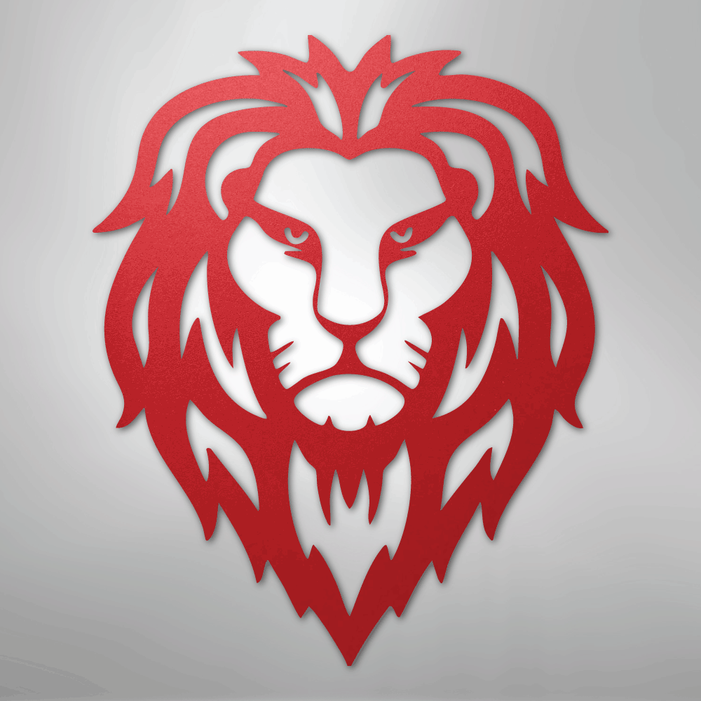 Lion Head - Steel Metal Sign Wall ArtCustomly Gifts
