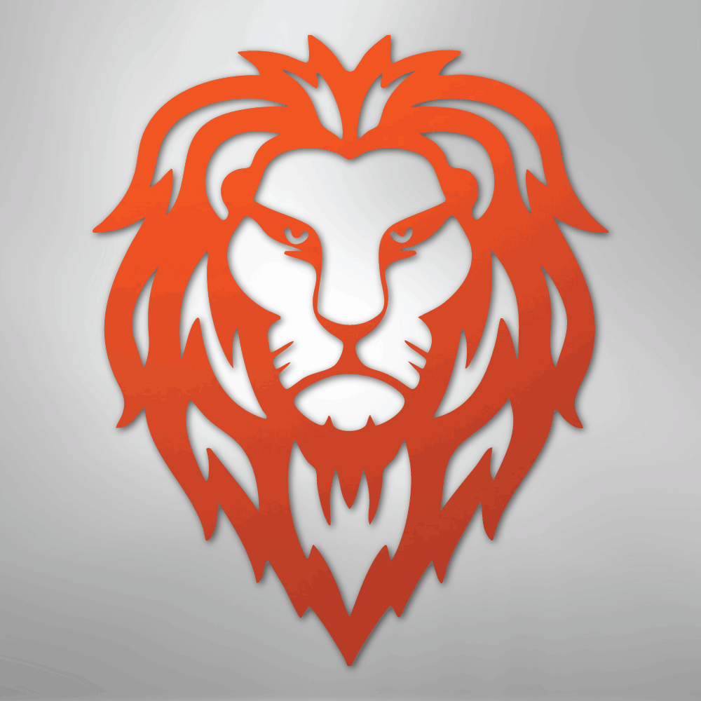 Lion Head - Steel Metal Sign Wall ArtCustomly Gifts