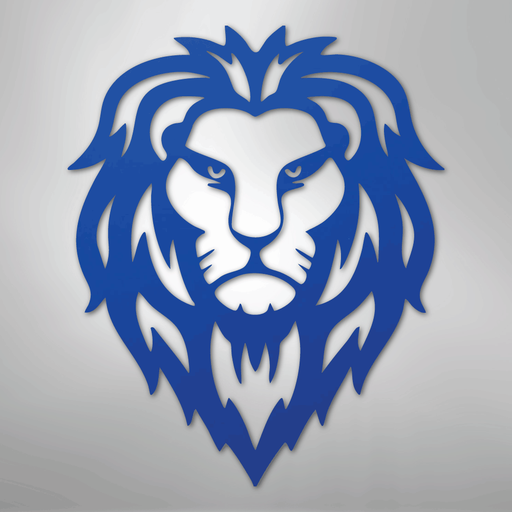 Lion Head - Steel Metal Sign Wall ArtCustomly Gifts