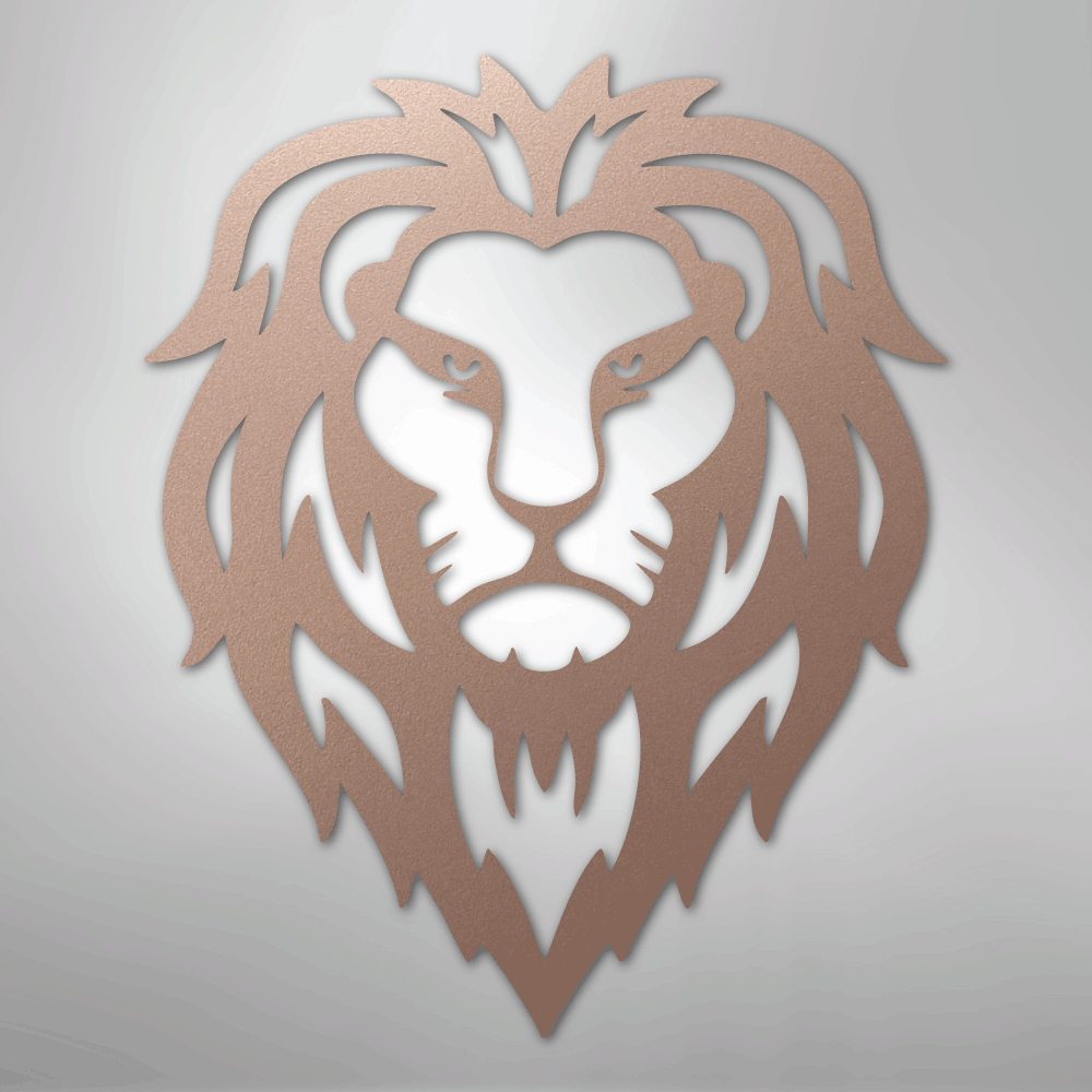 Lion Head - Steel Metal Sign Wall ArtCustomly Gifts