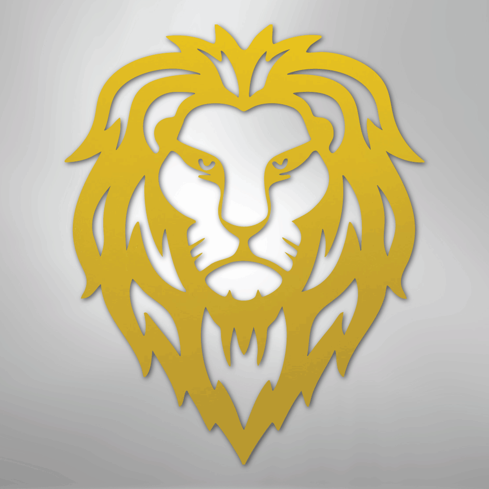 Lion Head - Steel Metal Sign Wall ArtCustomly Gifts