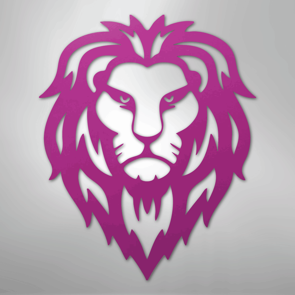 Lion Head - Steel Metal Sign Wall ArtCustomly Gifts