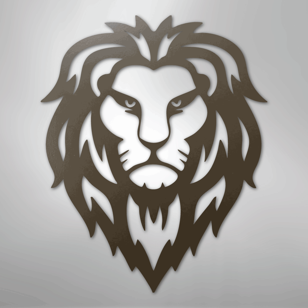 Lion Head - Steel Metal Sign Wall ArtCustomly Gifts