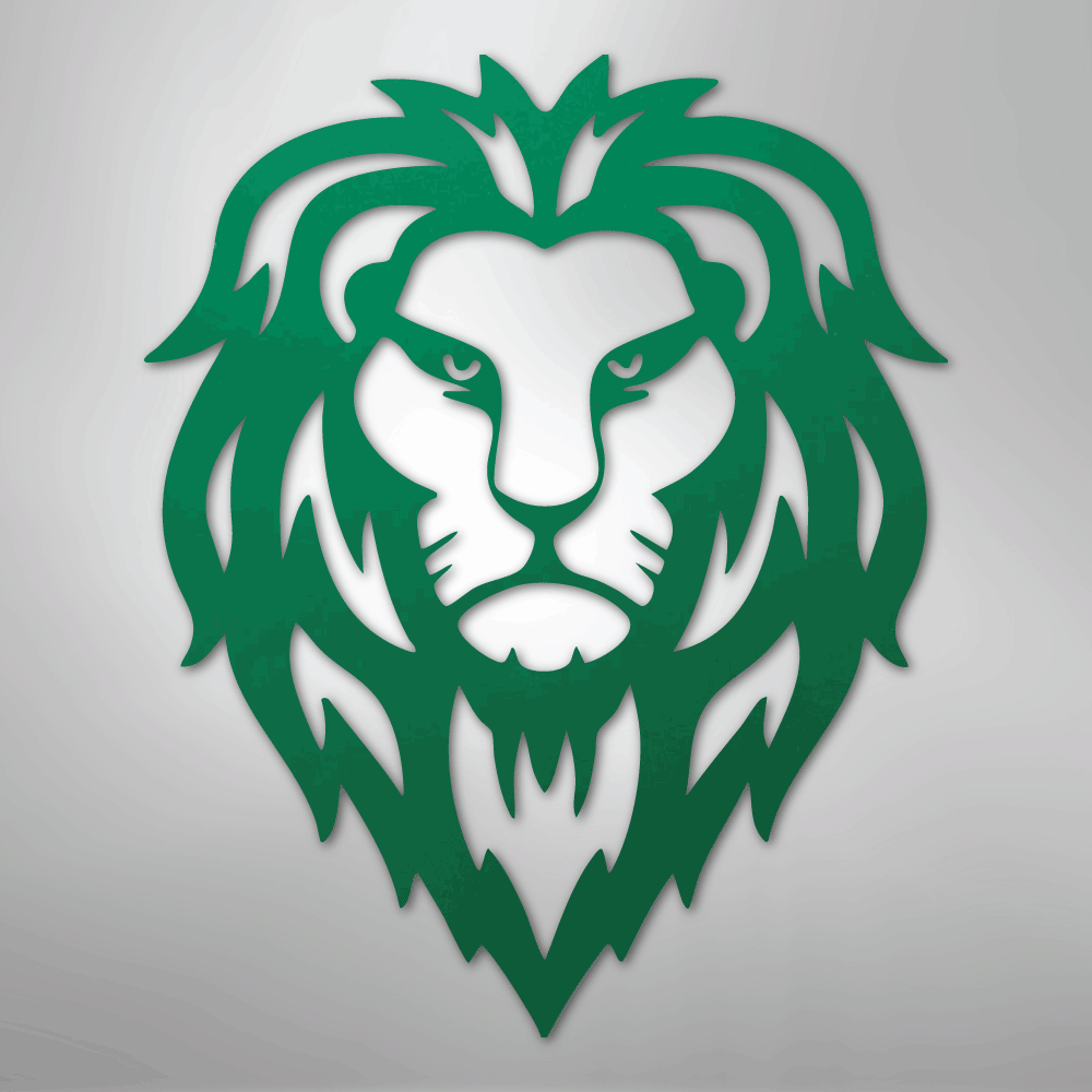 Lion Head - Steel Metal Sign Wall ArtCustomly Gifts