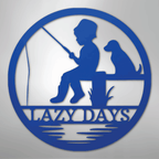Little Fisher Personalized Steel Metal Sign Wall ArtCustomly Gifts
