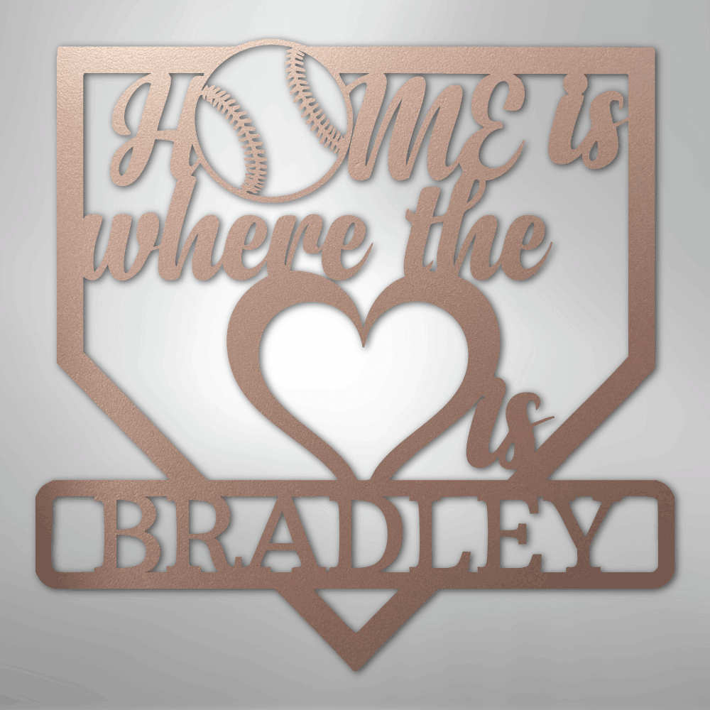 Love Baseball Monogram Personalized Steel Metal Sign Wall ArtCustomly Gifts
