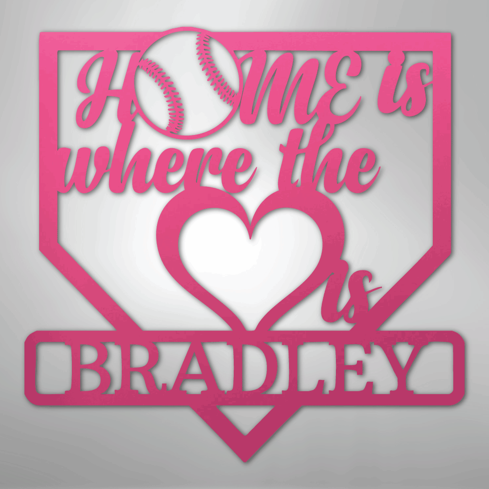 Love Baseball Monogram Personalized Steel Metal Sign Wall ArtCustomly Gifts
