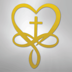 Love Infinity Cross - Steel Metal Sign Wall ArtCustomly Gifts