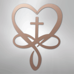 Love Infinity Cross - Steel Metal Sign Wall ArtCustomly Gifts