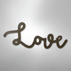 Love Script - Steel Metal Sign Wall ArtCustomly Gifts