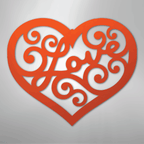 Love Swirl - Steel Metal Sign Wall ArtCustomly Gifts
