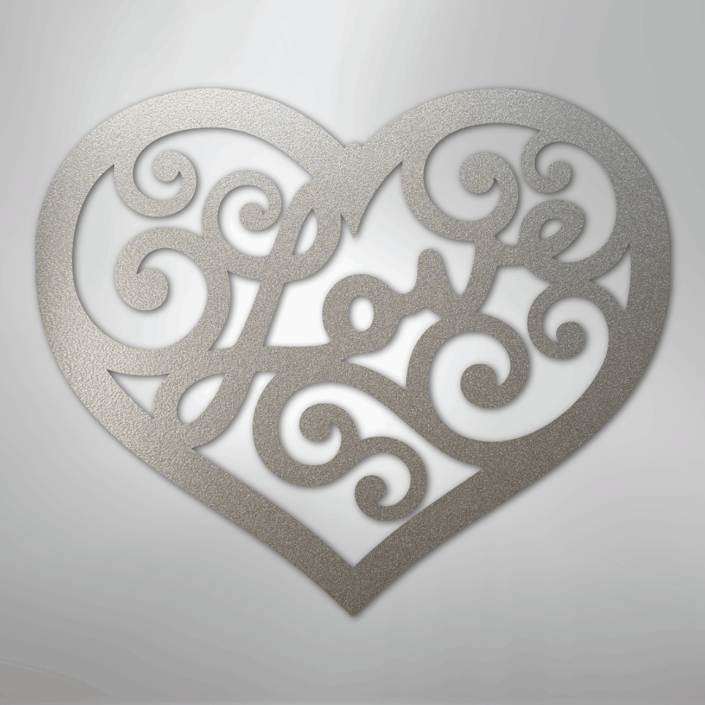 Love Swirl - Steel Metal Sign Wall ArtCustomly Gifts