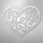 Love Swirl - Steel Metal Sign Wall ArtCustomly Gifts