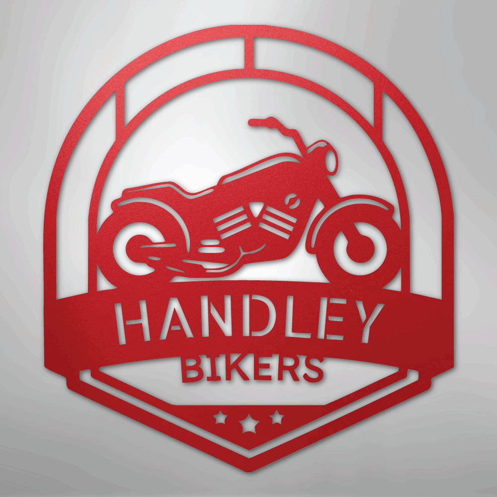 Love to Ride Motorcycle Personalized Steel Metal Sign Wall ArtCustomly Gifts