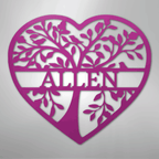 Loving Family Tree Personalized Steel Metal Sign Wall ArtCustomly Gifts