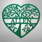 Loving Family Tree Personalized Steel Metal Sign Wall ArtCustomly Gifts