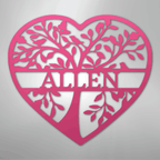 Loving Family Tree Personalized Steel Metal Sign Wall ArtCustomly Gifts