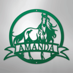 Majestic Horse Personalized Steel Metal Sign Wall ArtCustomly Gifts