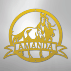 Majestic Horse Personalized Steel Metal Sign Wall ArtCustomly Gifts