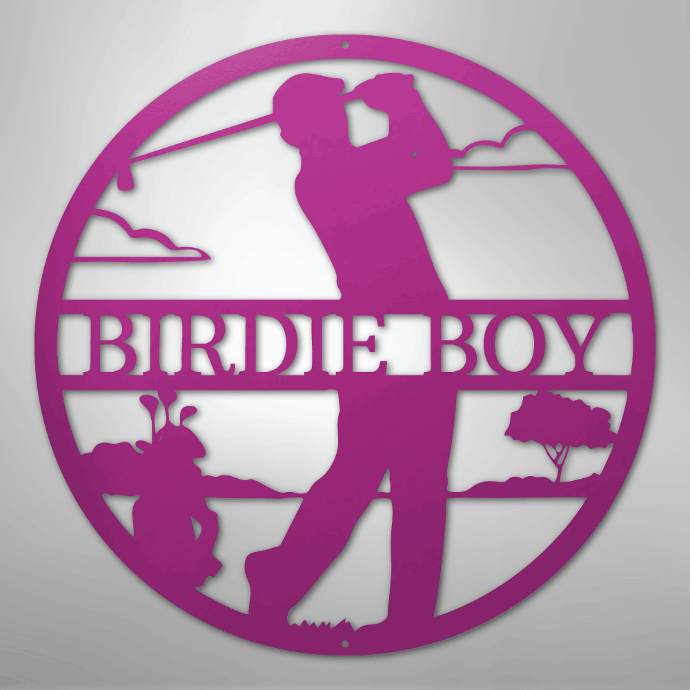 Male Golfer Monogram Personalized Steel Metal Sign Wall ArtCustomly Gifts