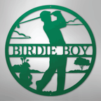 Male Golfer Monogram Personalized Steel Metal Sign Wall ArtCustomly Gifts