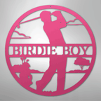Male Golfer Monogram Personalized Steel Metal Sign Wall ArtCustomly Gifts