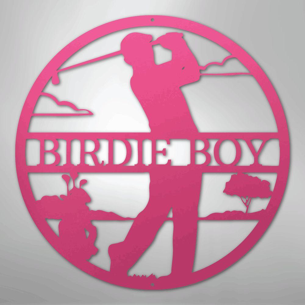 Male Golfer Monogram Personalized Steel Metal Sign Wall ArtCustomly Gifts