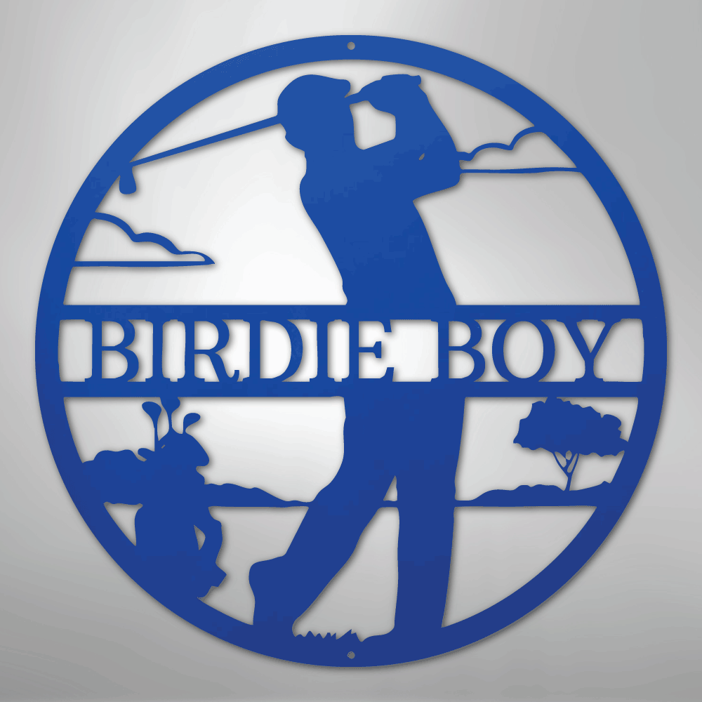 Male Golfer Monogram Personalized Steel Metal Sign Wall ArtCustomly Gifts