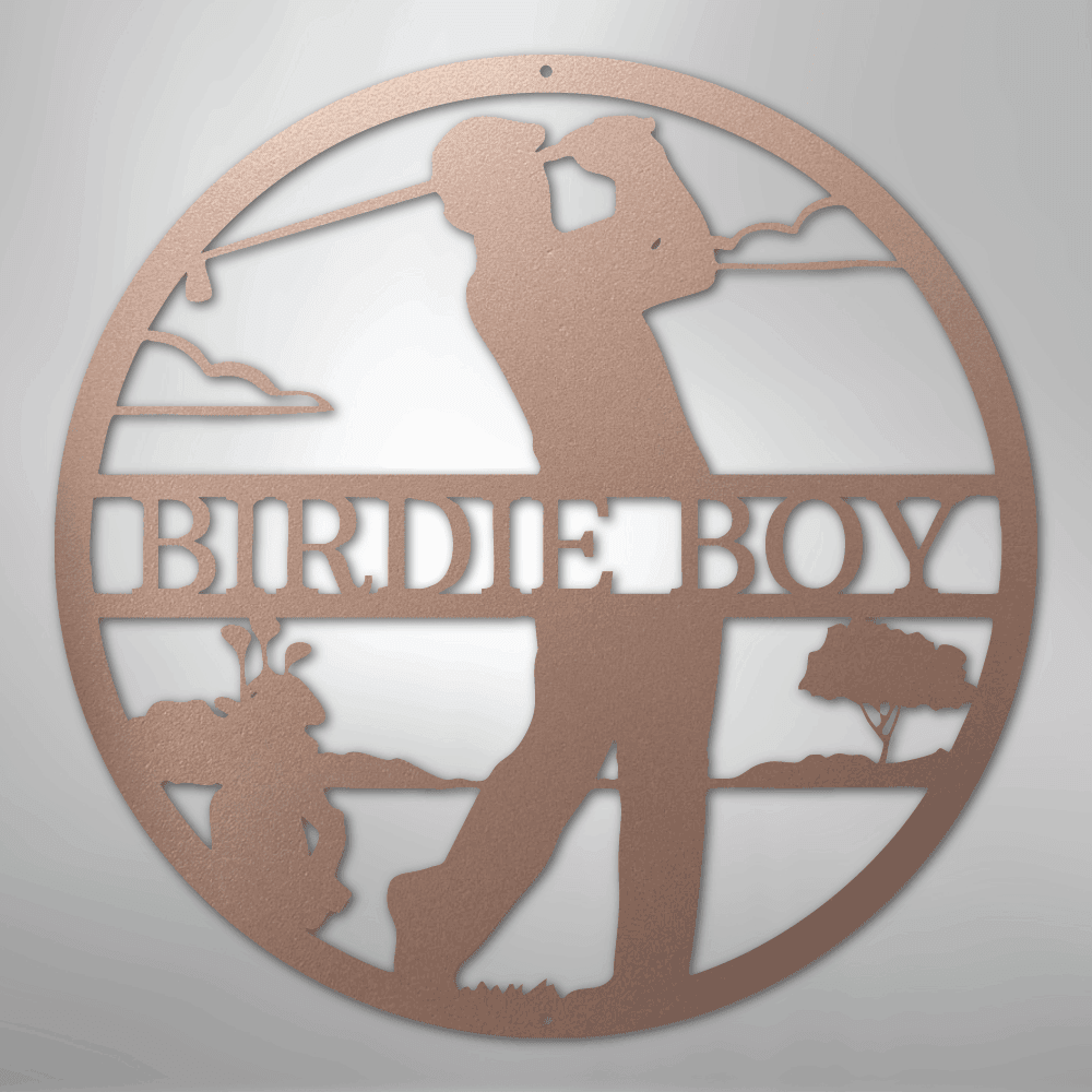 Male Golfer Monogram Personalized Steel Metal Sign Wall ArtCustomly Gifts