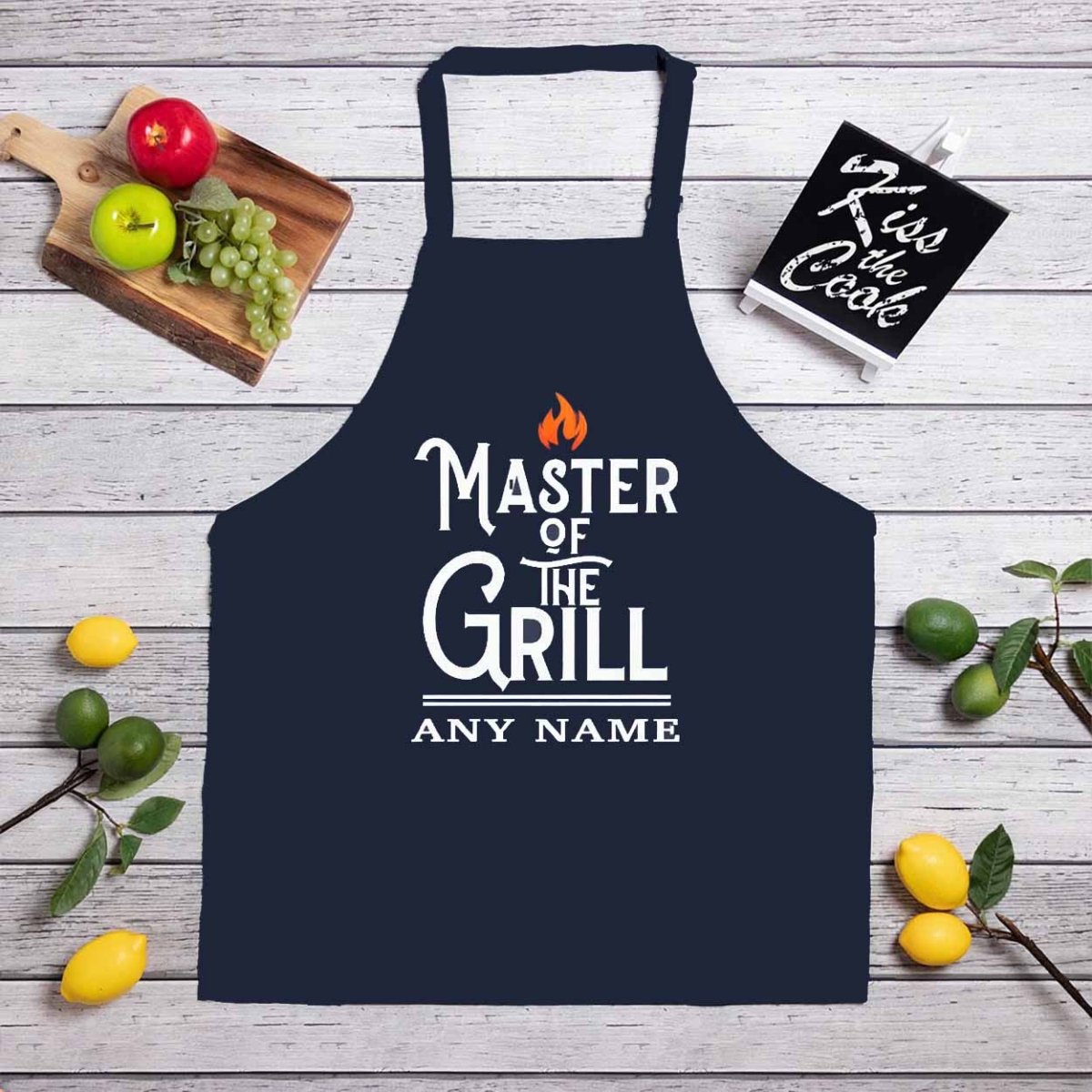Master of The Grill Personalized Full Length ApronCustomly Gifts