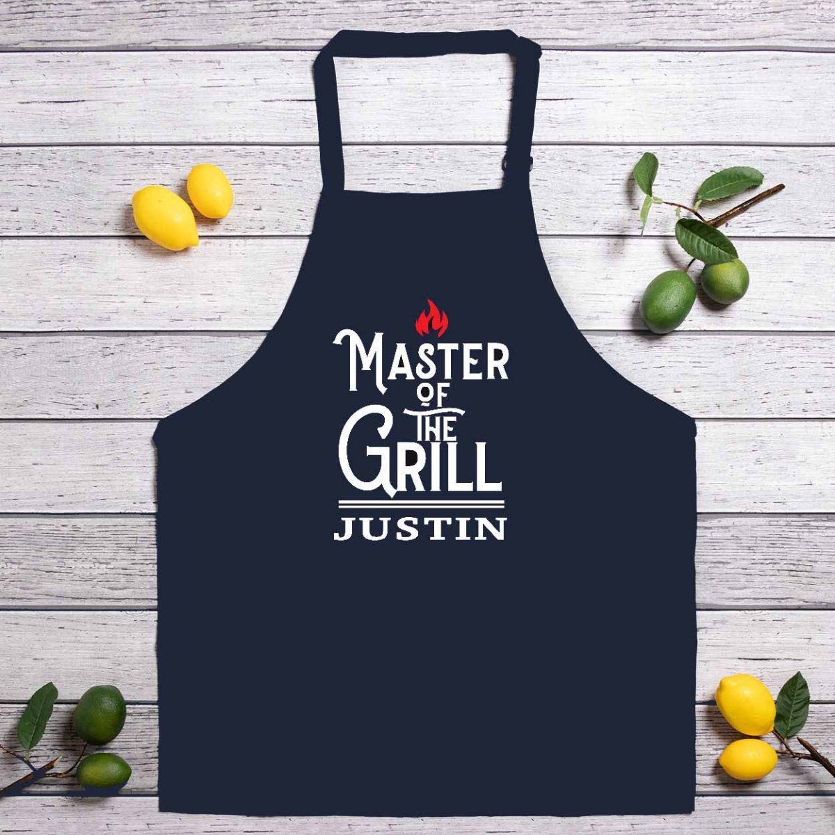 Master of The Grill Personalized Full Length ApronCustomly Gifts