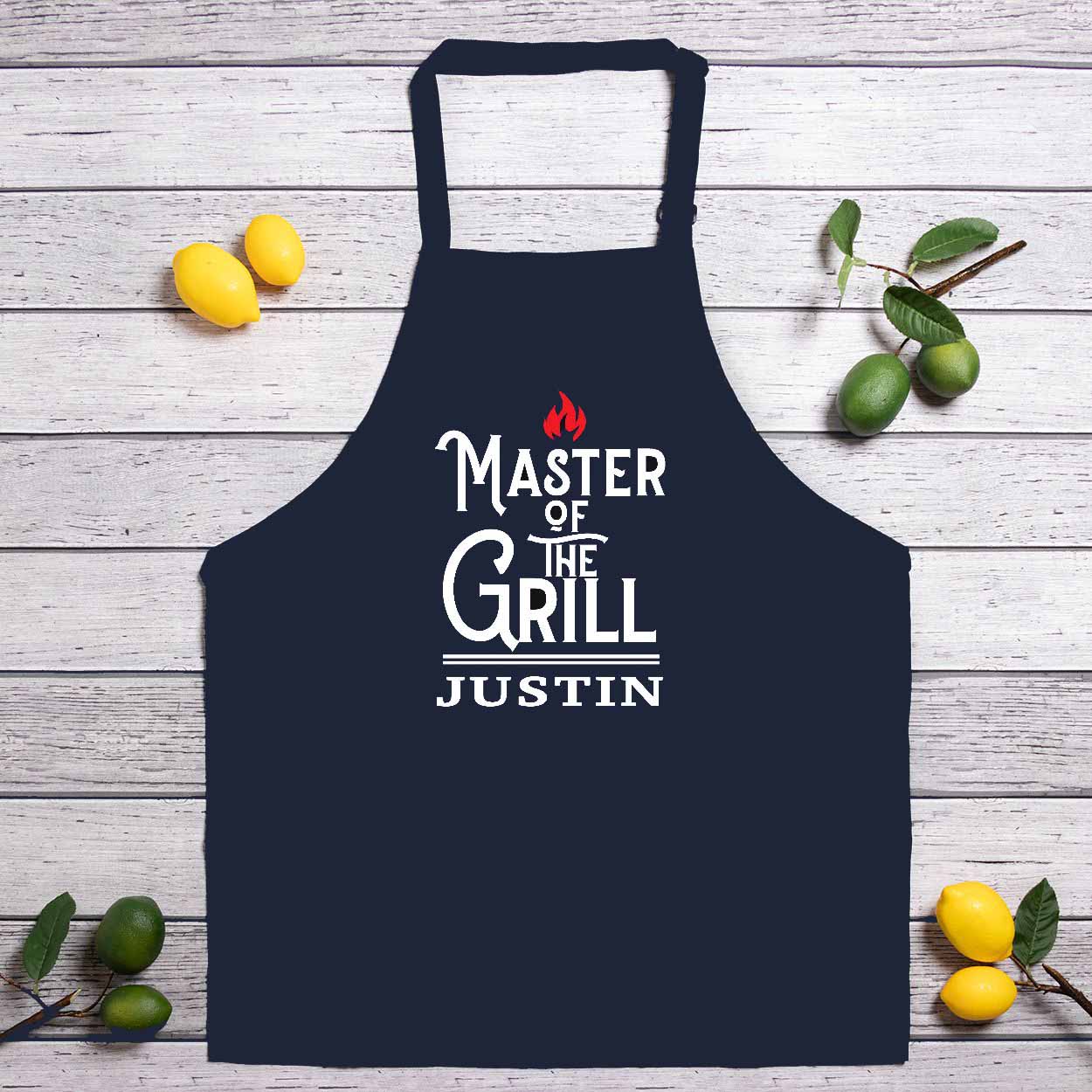 Master of The Grill Personalized Full Length Apron