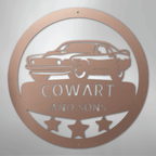 Master Workshop Classic Ford Mustang Personalized Steel Metal SignCustomly Gifts