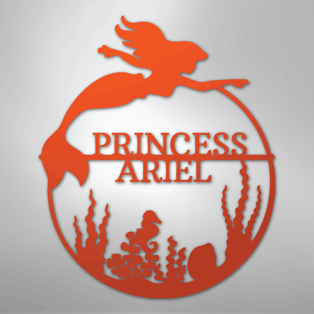 Mermaid 1 Personalized Steel Metal Sign Wall ArtCustomly Gifts