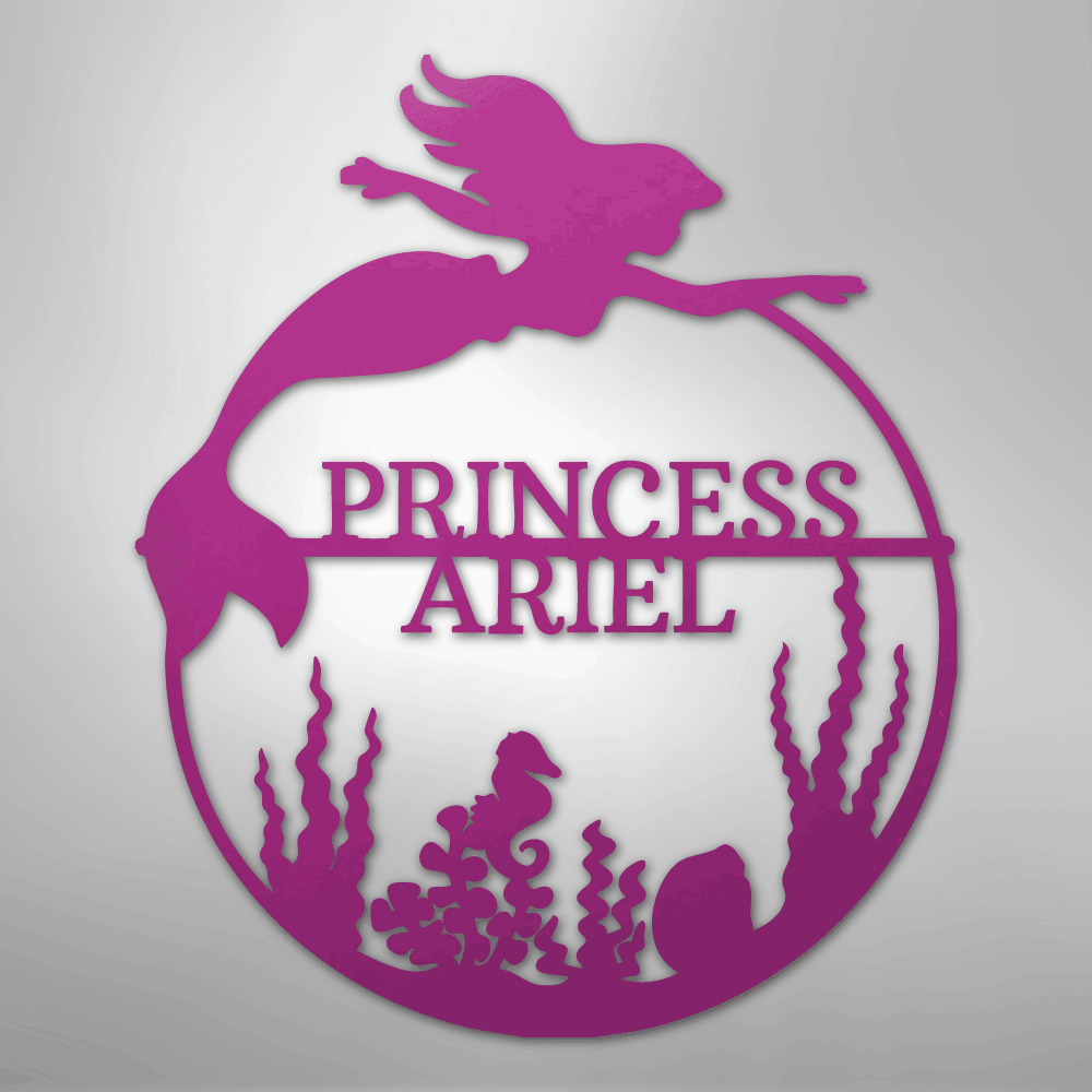 Mermaid 1 Personalized Steel Metal Sign Wall ArtCustomly Gifts