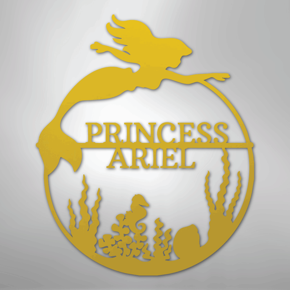 Mermaid 1 Personalized Steel Metal Sign Wall ArtCustomly Gifts