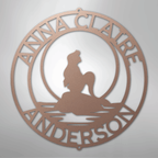 Mermaid 2 Personalized Steel Metal Sign Wall ArtCustomly Gifts