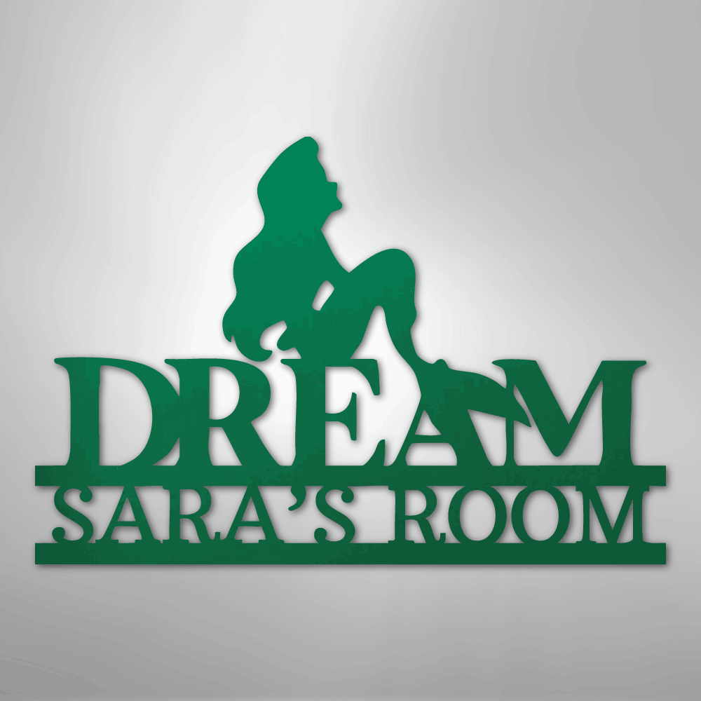 Mermaid Dreams Personalized Steel Metal Sign Wall ArtCustomly Gifts