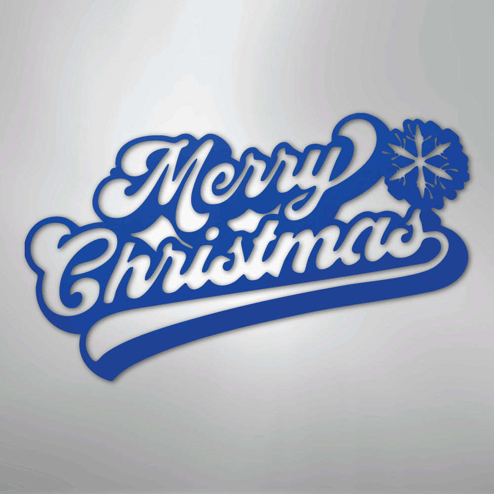 Merry Christmas Quote - Steel Metal Sign Wall ArtCustomly Gifts
