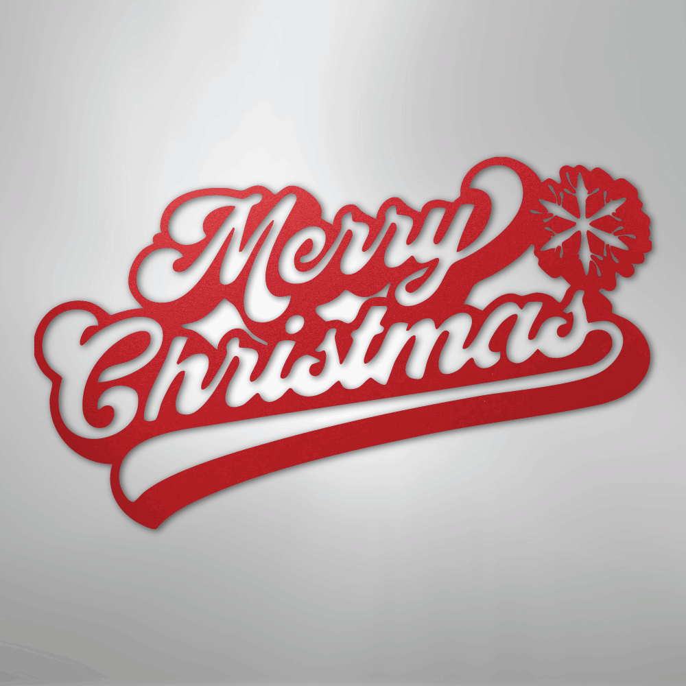 Merry Christmas Quote - Steel Metal Sign Wall ArtCustomly Gifts