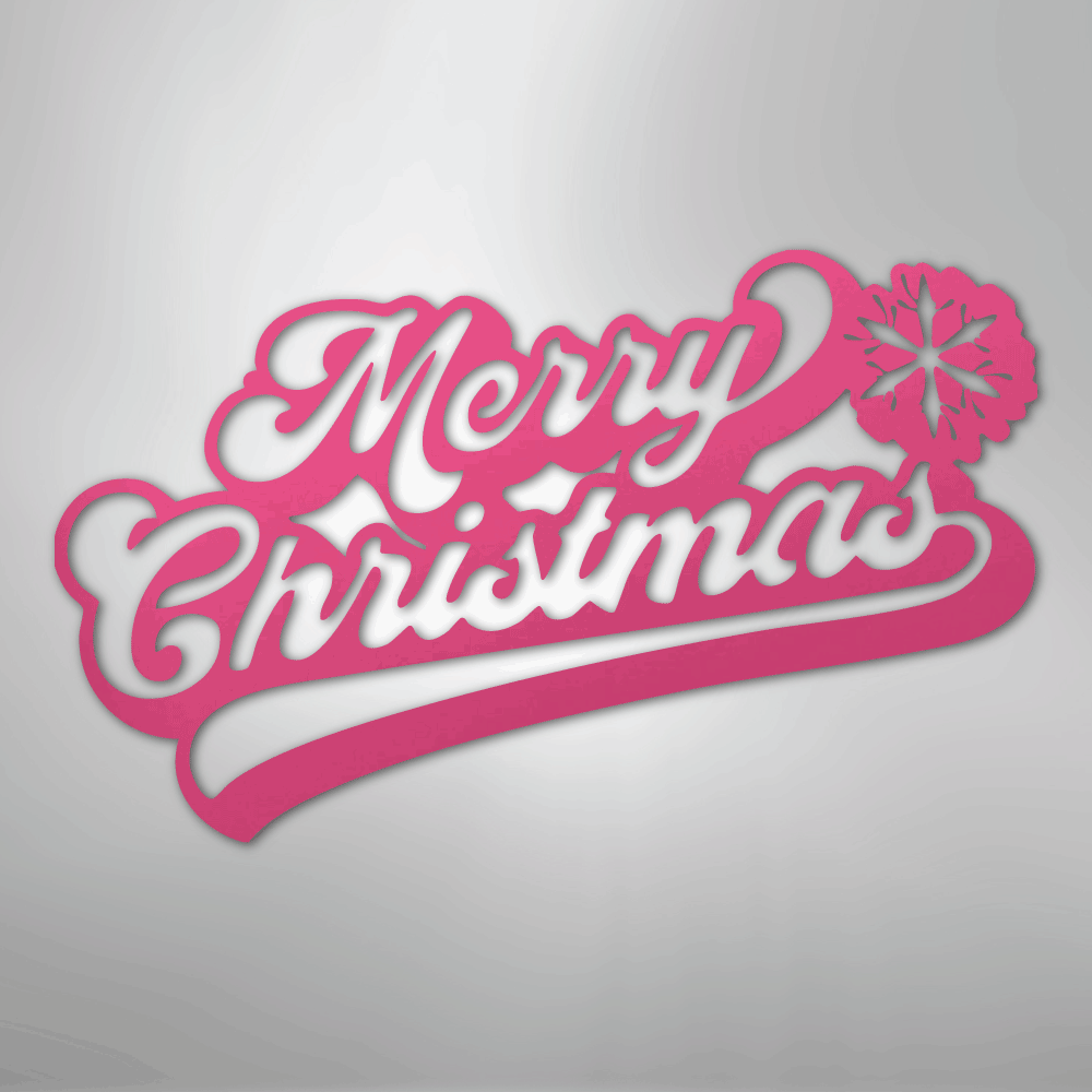 Merry Christmas Quote - Steel Metal Sign Wall ArtCustomly Gifts