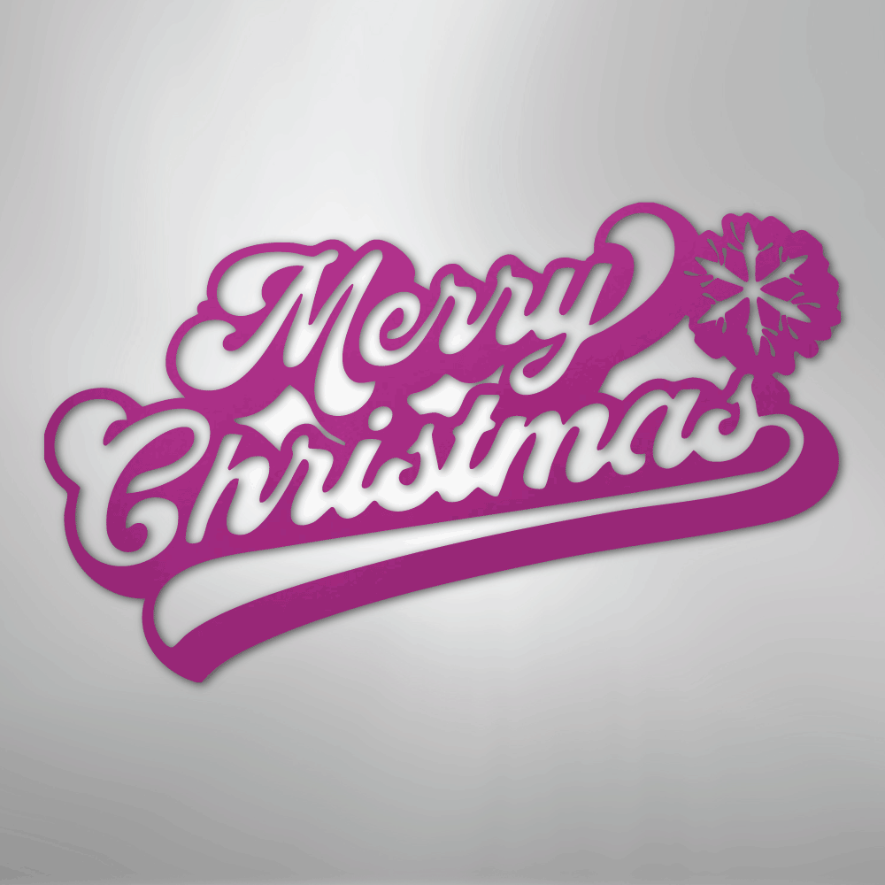 Merry Christmas Quote - Steel Metal Sign Wall ArtCustomly Gifts