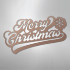 Merry Christmas Quote - Steel Metal Sign Wall ArtCustomly Gifts