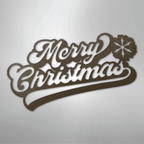Merry Christmas Quote - Steel Metal Sign Wall ArtCustomly Gifts