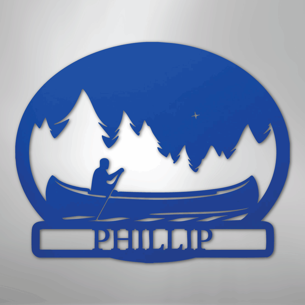 Midnight Rowing Personalized Steel Metal Sign Wall ArtCustomly Gifts