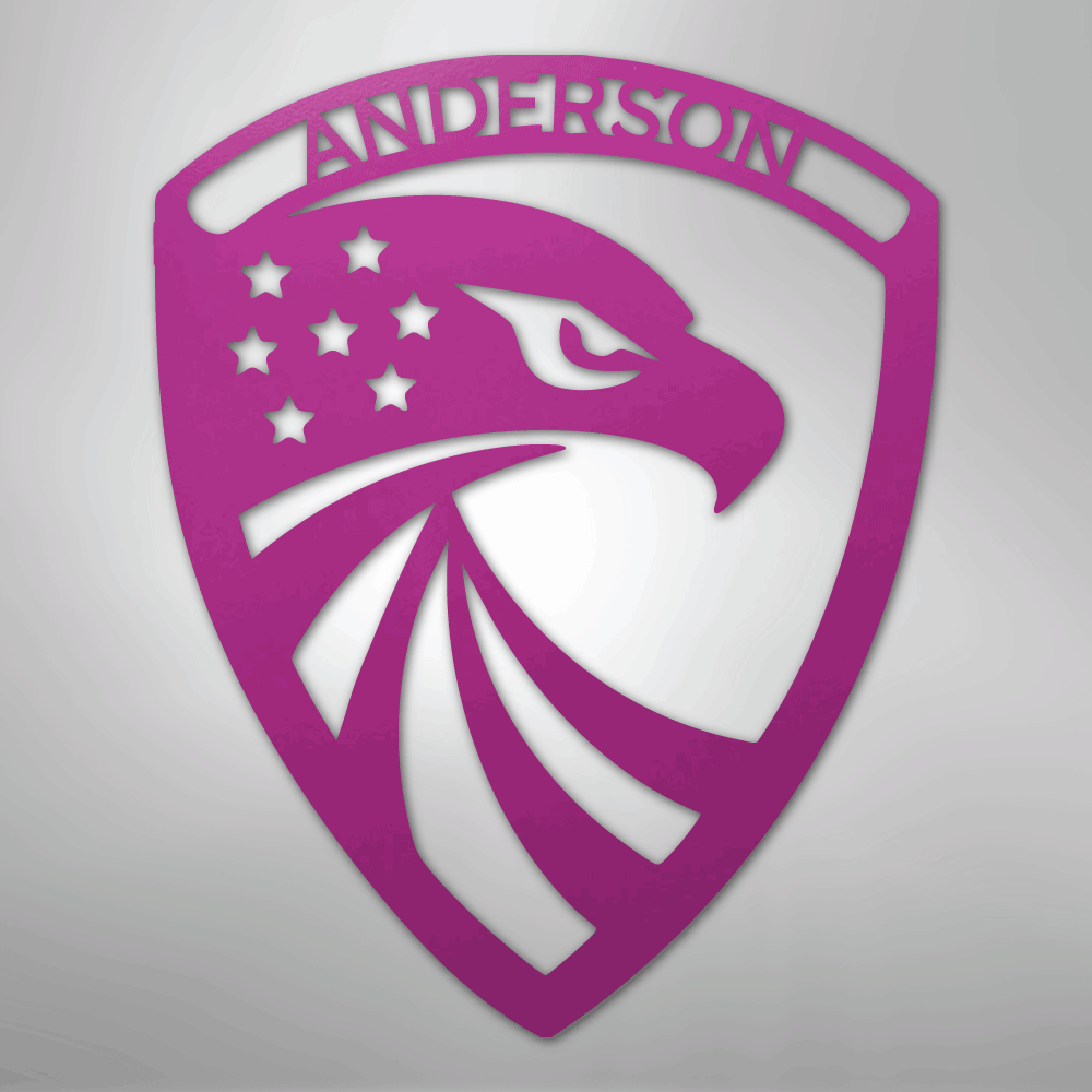 Modern Eagle Personalized Steel Metal Sign Wall ArtCustomly Gifts