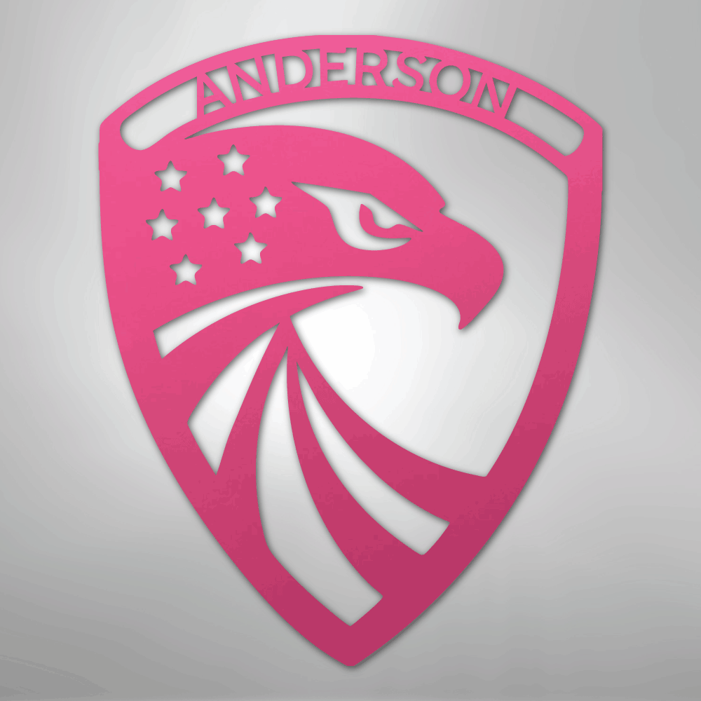 Modern Eagle Personalized Steel Metal Sign Wall ArtCustomly Gifts