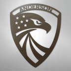Modern Eagle Personalized Steel Metal Sign Wall ArtCustomly Gifts