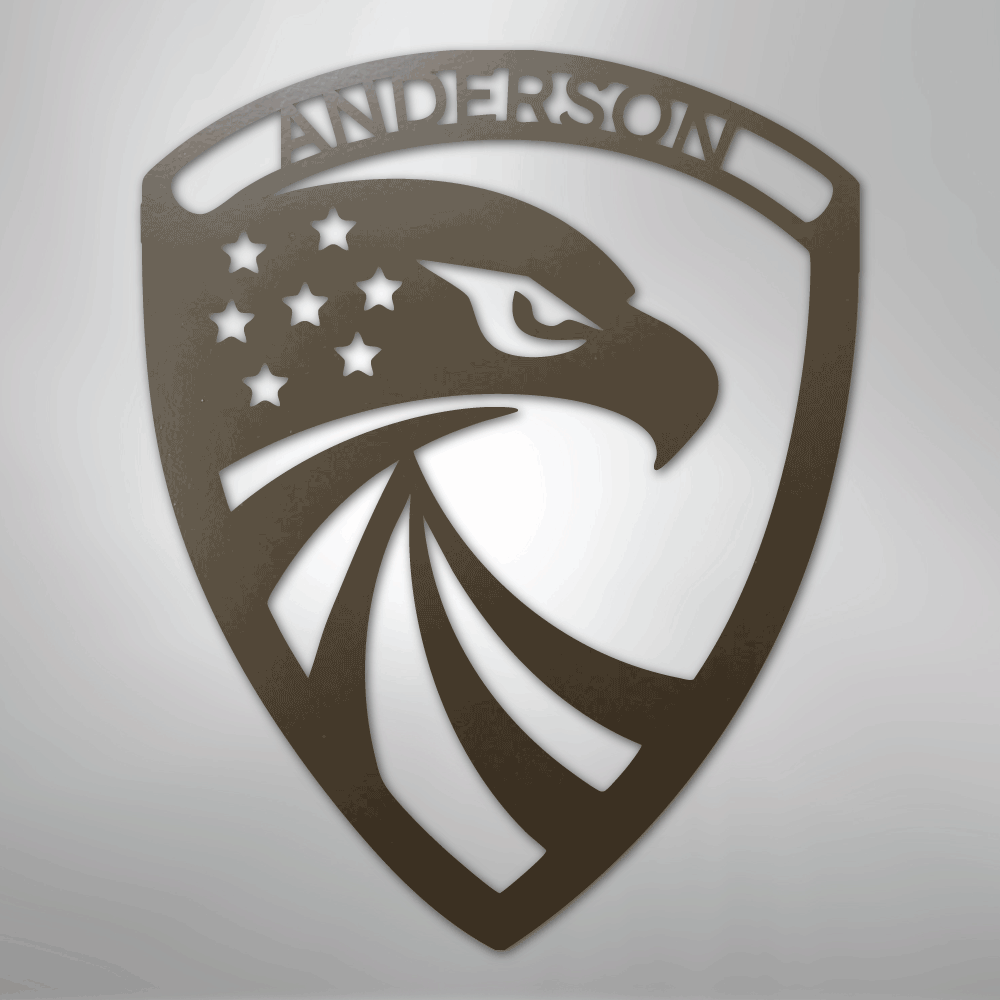 Modern Eagle Personalized Steel Metal Sign Wall ArtCustomly Gifts